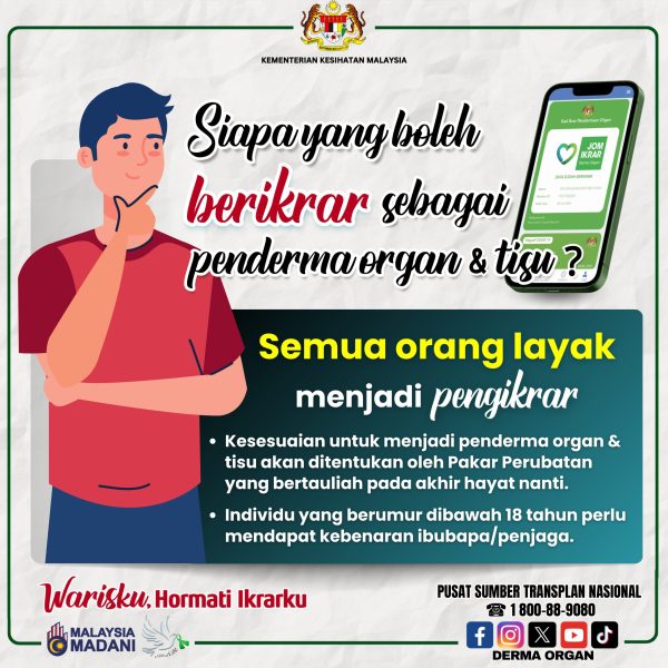 SIAPA YANG BOLEH BERIKRAR PENDERMA ORGAN